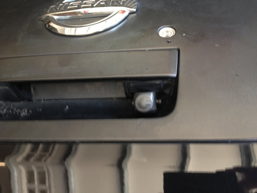 Nissan frontier backup camera installation #4