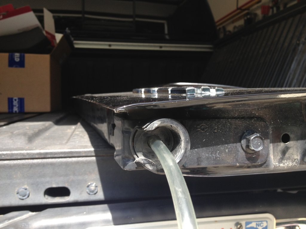 My tailgate backup camera install. Nissan Titan Forum